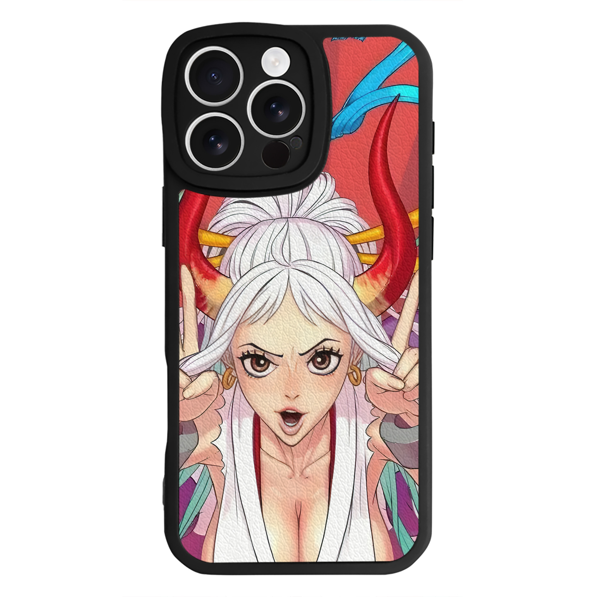 （画像用） ワンピース ONE PIECE 【iPhone 16シリーズ対応】シリコンスマホケース（レザー調） 材質：シリコン